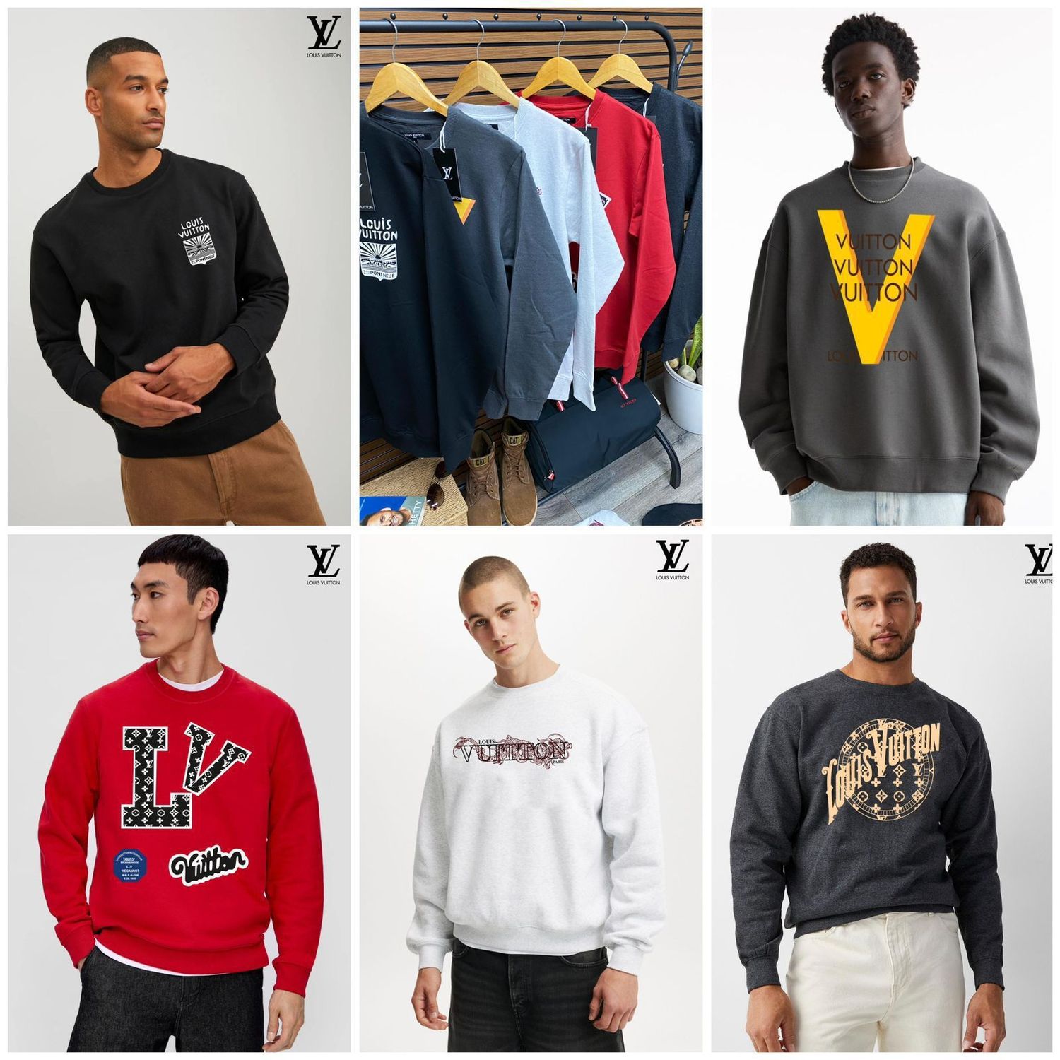 LOUIS VUITTON Premium Quality Full Sleeve Men&#39;s Sweatshirt - 42 Pc