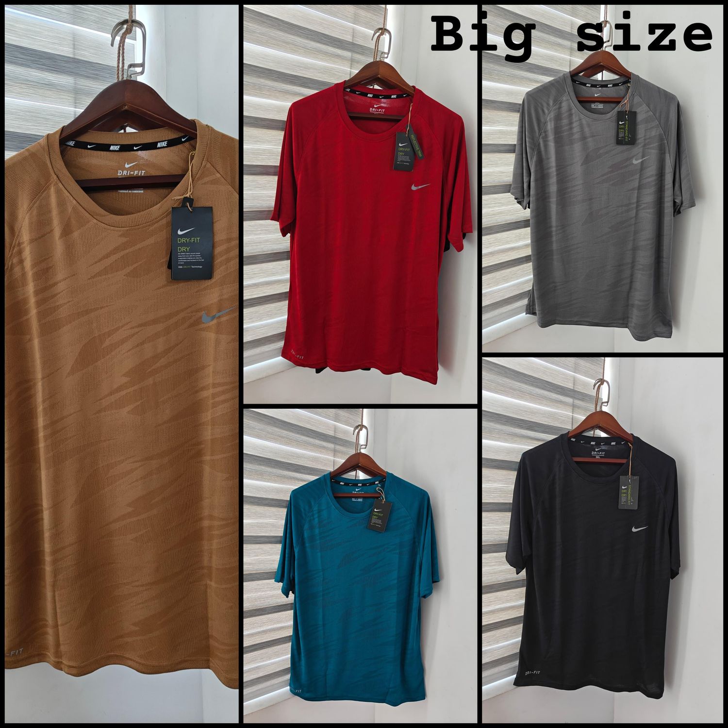 NIKE ( BIG SIZE ) Premium Quality Sports Wear  Round Neck Half Sleeve Men&#39;s T-shirt - 34 Pc