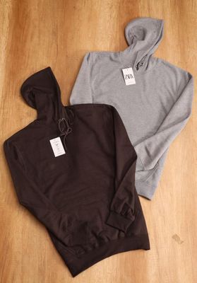 ZARA Premium Quality ( BIG SIZE ) Cotton Full Sleeve Pullover Men&#39;s Hoody - 52 Pc