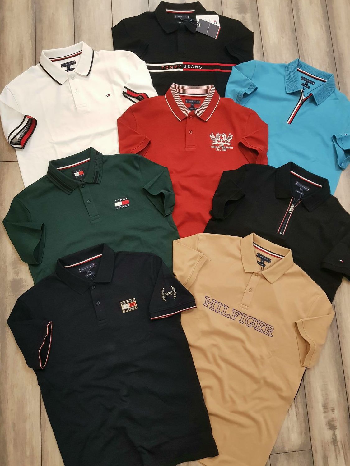 ​TOMMY Premium Quality Collar Neck Half Sleeve Men&#39;s T-shirt - 68 Pc