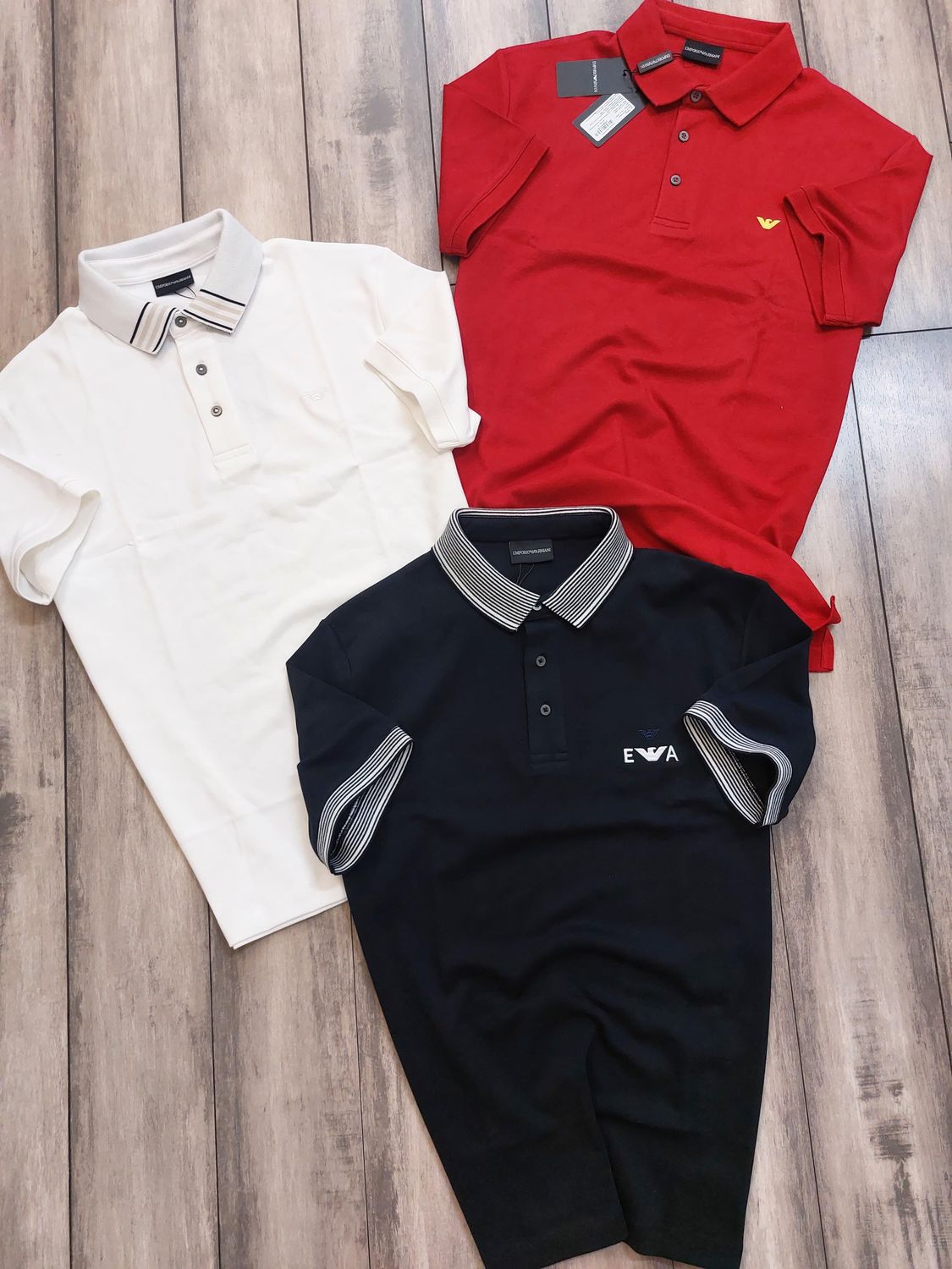 ​Emporio Armani Premium Quality Collar Neck Half Sleeve Men&#39;s T-shirt - 52 Pc