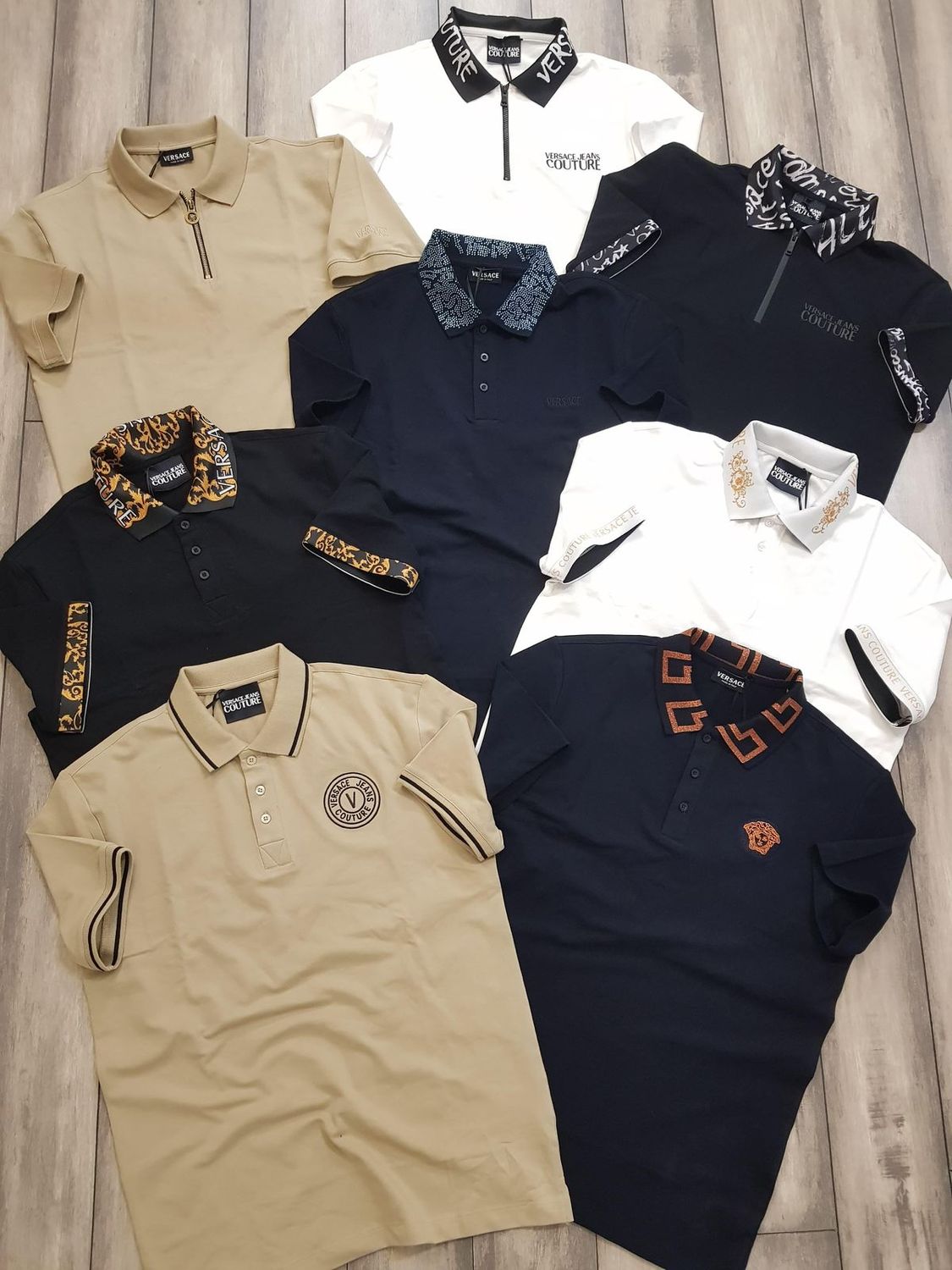 Versace Premium Quality Collar Neck Half Sleeve Men&#39;s Polo T-shirt - 60 Pc