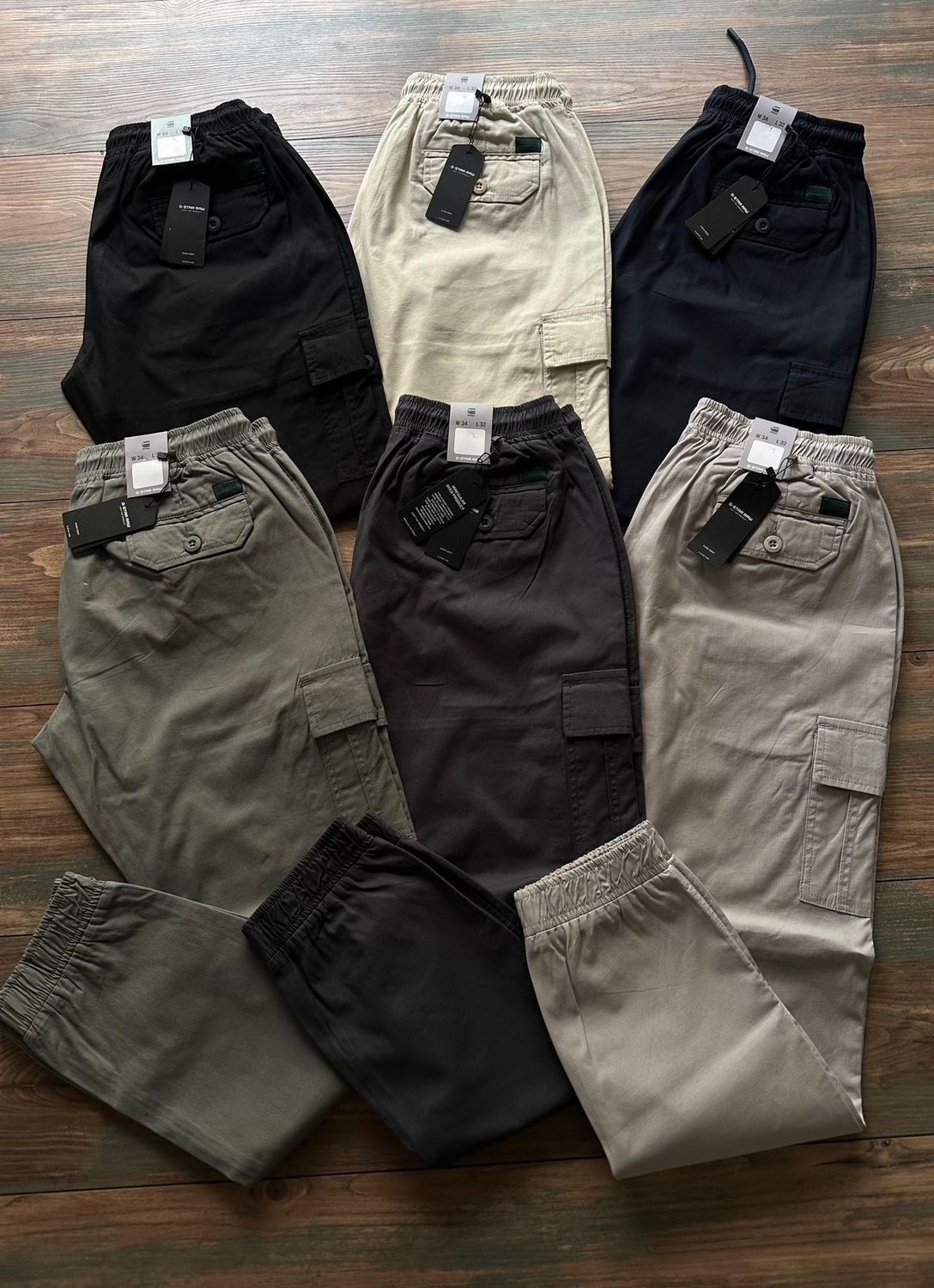 ​G-STAR RAW Elite Quality 6-Pocket Cotton Men&#39;s Joggers - 46 Pc