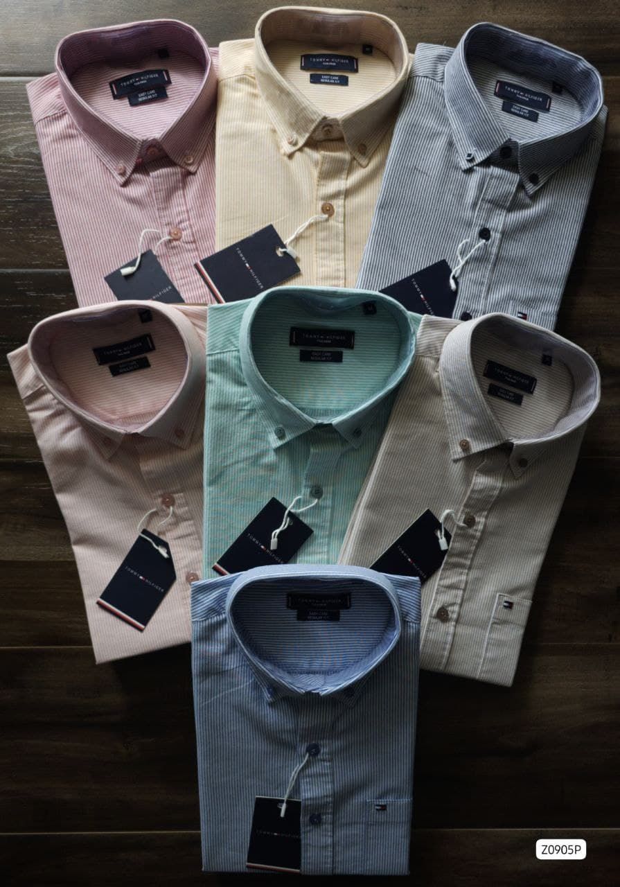 TOMMY HILFIGER Premium Quality Cotton Full Sleeve Men&#39;s Shirt - 62 Pc