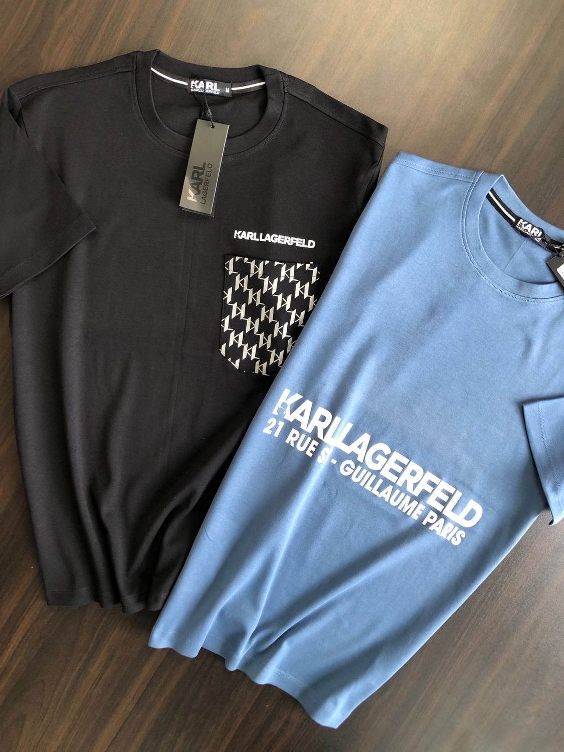 Karl Lagerfeld Premium Quality Crew Neck Half Sleeve Men&#39;s T-shirt - 40 Pc