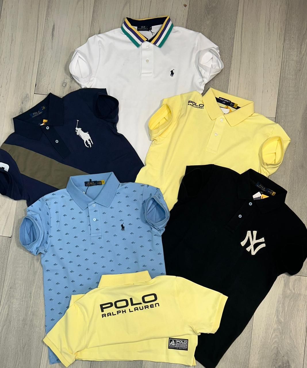 Ralph Lauren Premium Quality Collar Neck Half Sleeve Men&#39;s T-shirt - 45 Pc