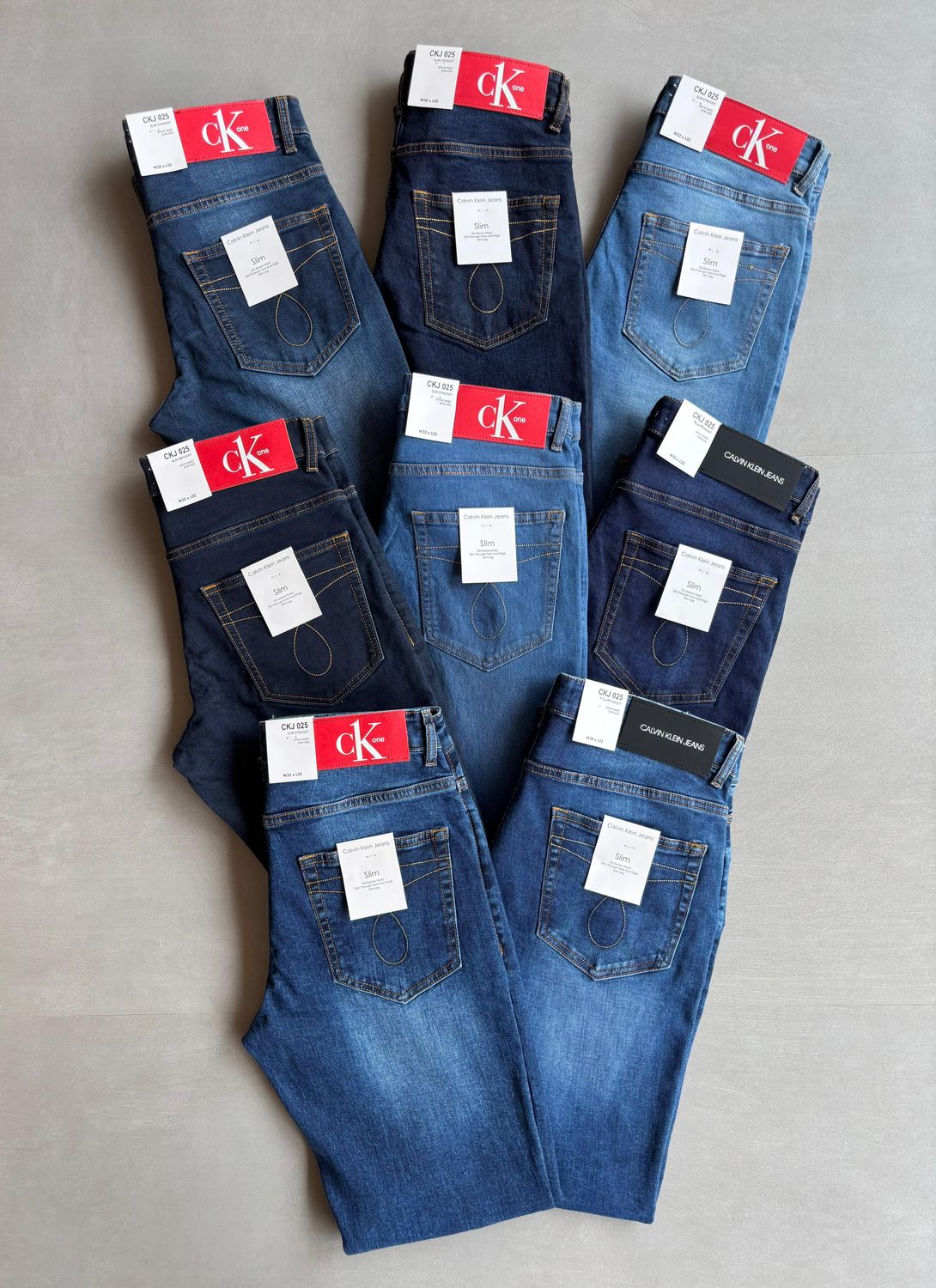 ​CALVIN KLEIN Premium Quality Hyper flex slim Men&#39;s Denim Jeans - 70 Pc
