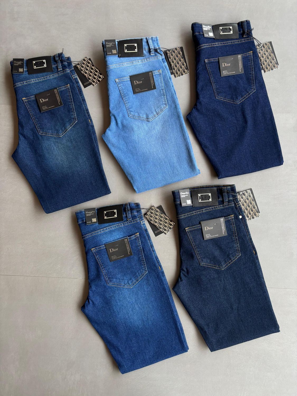 CHRISTIAN DIOR Premium Quality Straight Fit Men&#39;s Jeans - 42 Pc
