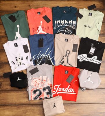 JORDAN Premium Quality Fourway Tencil Lycra Round Neck Half Sleeve Men&#39;s T-shirt - 43 Pc