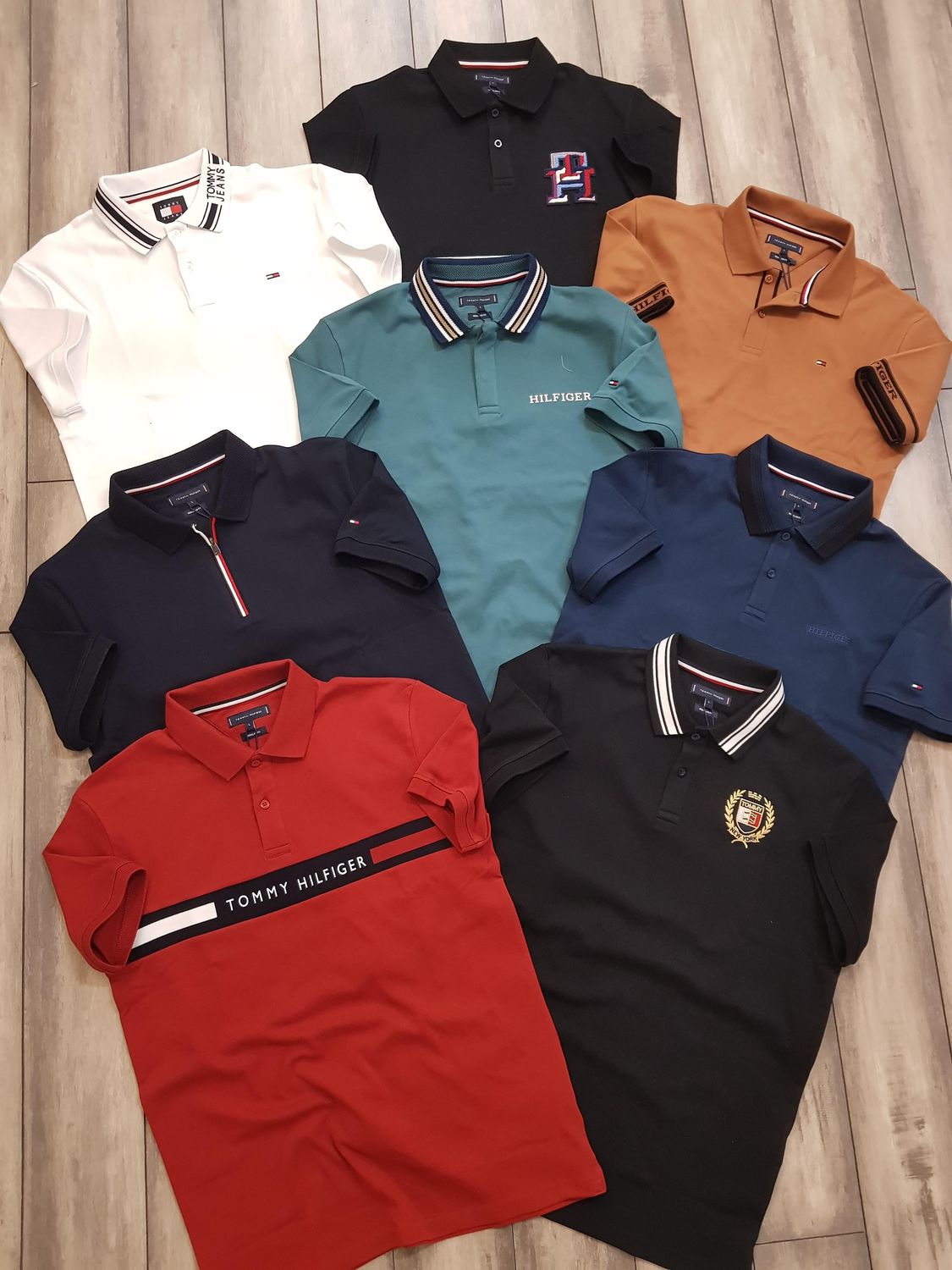 ​TOMMY Premium Quality Collar Neck Half Sleeve Men&#39;s T-shirt - 68 Pc