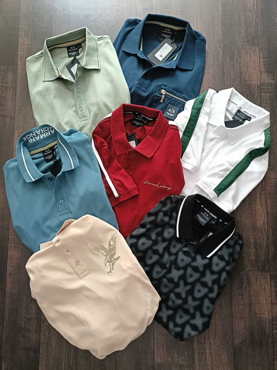 Armani Exchange Premium Quality Collar Neck Half Sleeve Men&#39;s T-shirt - 60 Pc