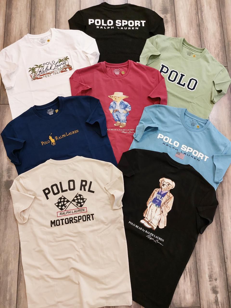 ​Ralph Lauren Premium Quality Cotton Round Neck Half Sleeve Men&#39;s T-shirt - 68 Pc