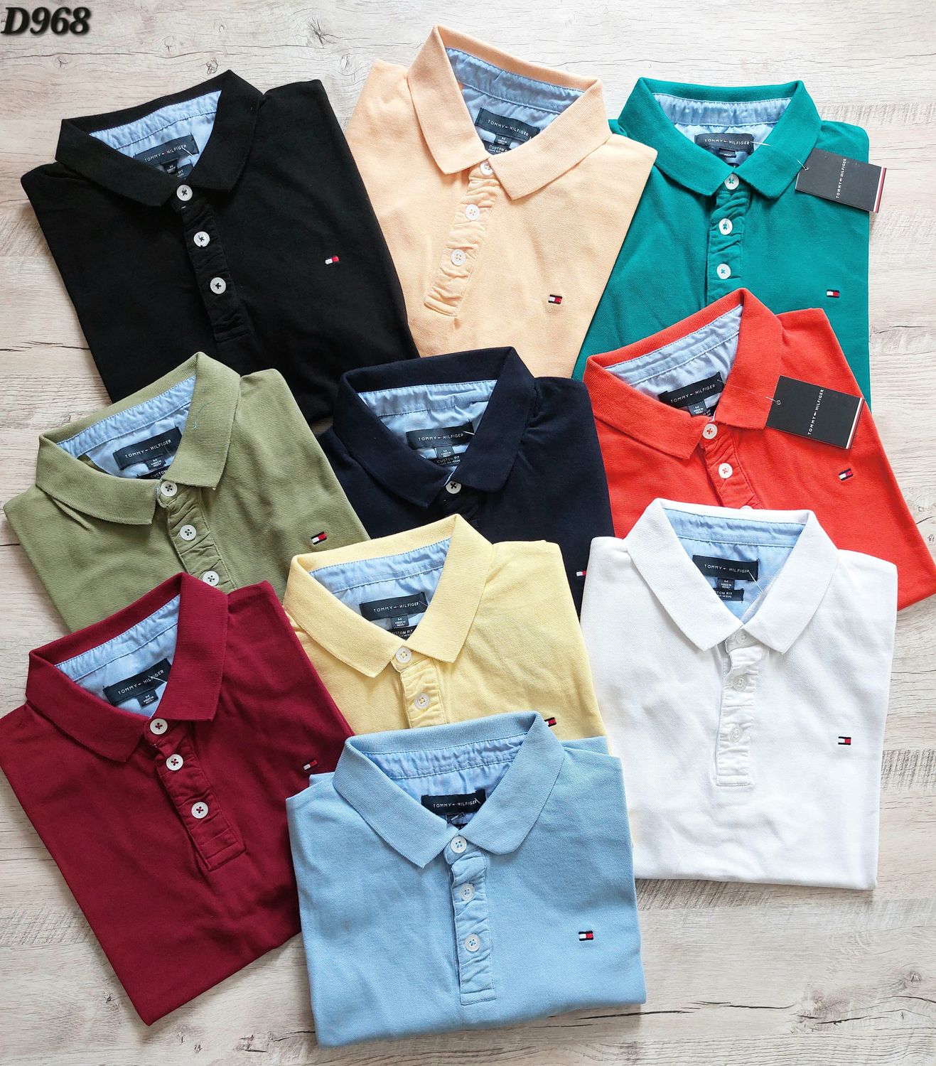 Tommy Premium Quality Cotton Collar Neck Half Sleeve Men&#39;s Polo T-shirt - 42 Pc