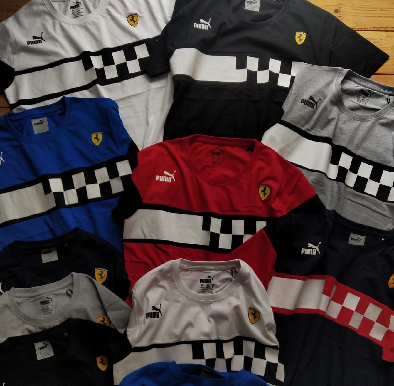 ​PUMA  ®  FERRARI Premium Quality Round Neck Half Sleeve Men&#39;s T-shirt - 52 Pc