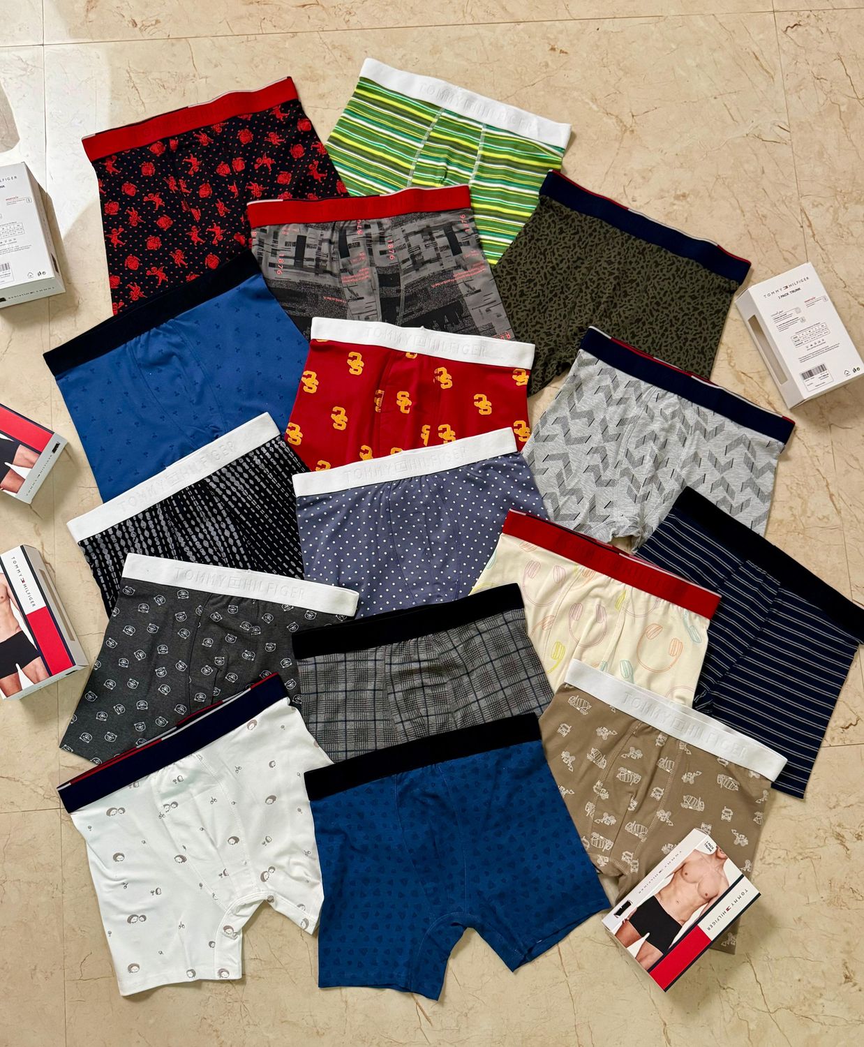 ​TOMMY HILFIGER Ultra Premium Quality Cotton Lycra Men&#39;s Trunks - 84 Pc