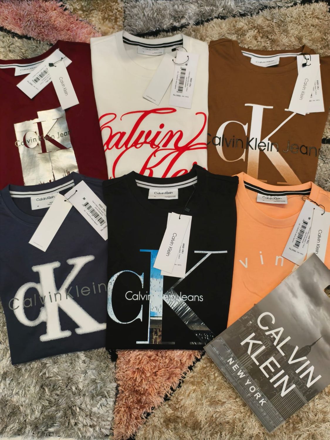 CALVIN KLEIN Premium Quality Round Neck Half Sleeve Men&#39;s T-shirt - 52 Pc
