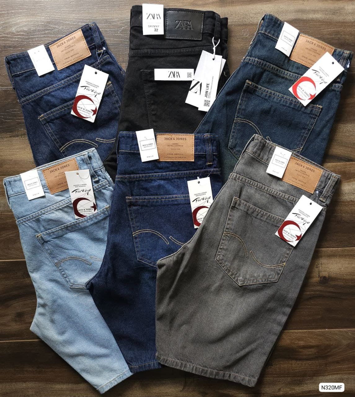 JACK &amp; JONES | ZARAMAN Premium Quality Cotton Twill Fabric Men&#39;s Denim Jeans - 45 Pc