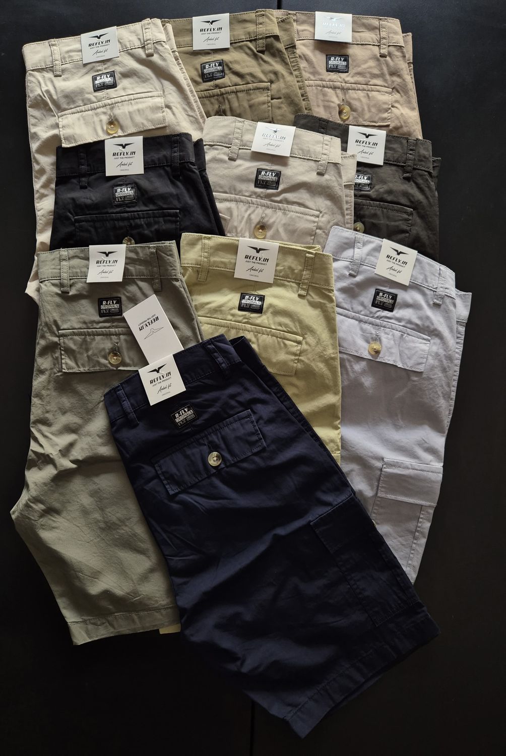 REFLY Premium Quality Men&#39;s Crgo Short&#39;s - 75 Pc