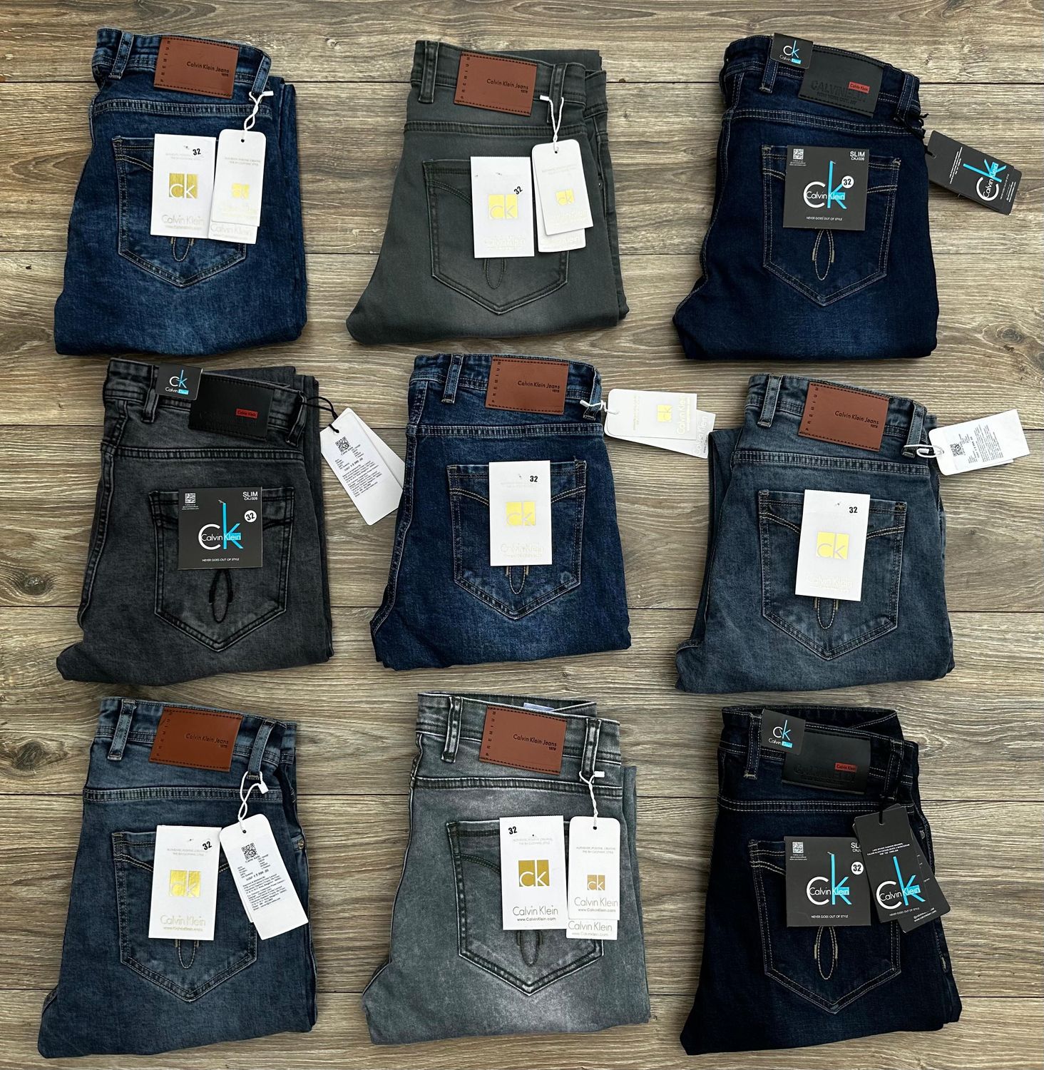 Calvin Klein Premium Quality Slim Fit Men&#39;s Jeans - 65 Pc