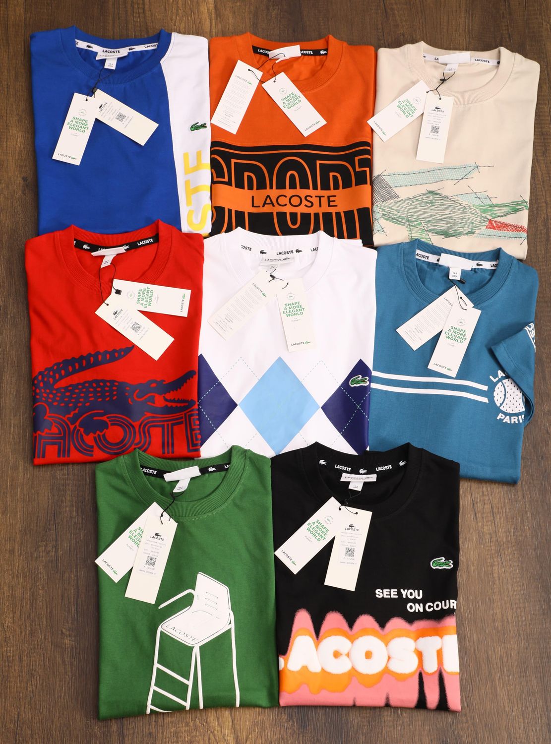 Men&#39;s Branded  Cotton Round Neck Half Sleeve Men&#39;s T-shirt - 68 Pc