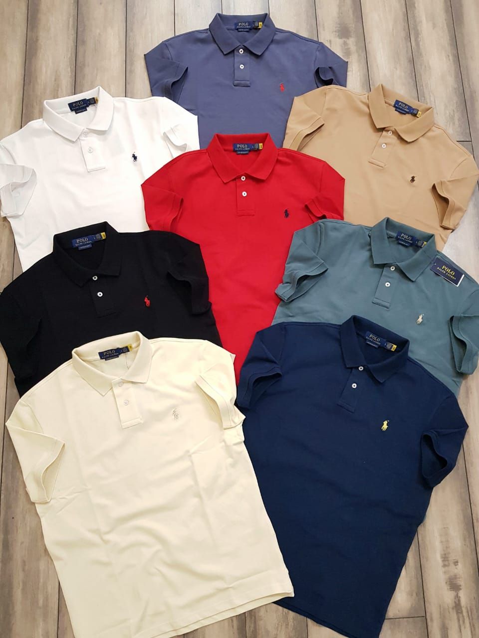 Ralph Lauren ( ​BIG SIZS ) Premium Quality Collar Neck Half Sleeve Men&#39;s T-shirt - 51 Pc