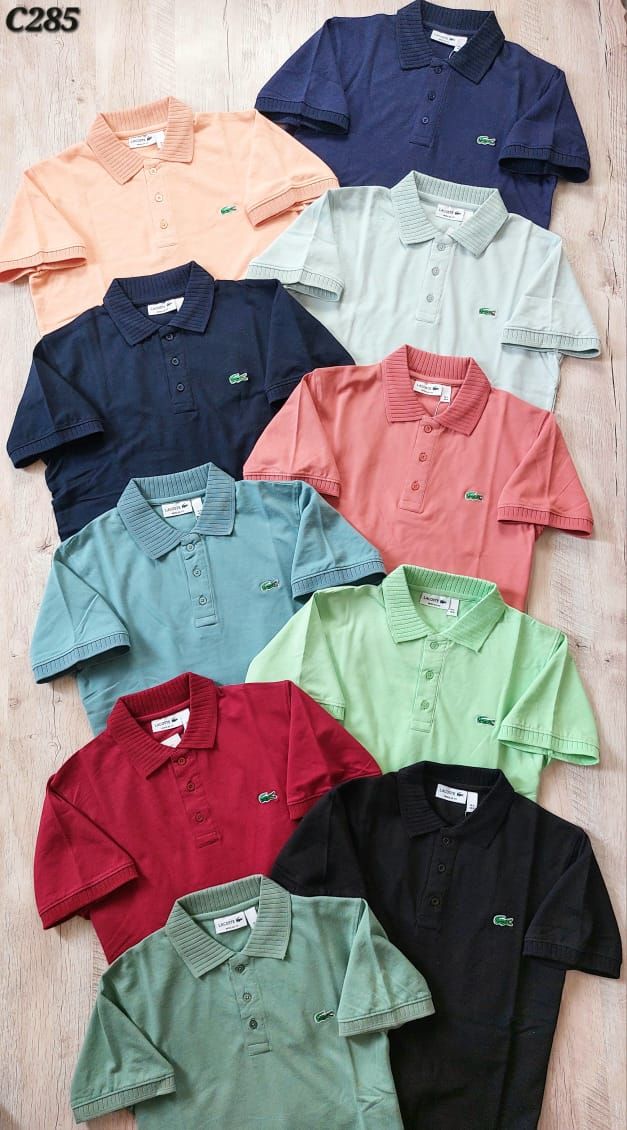 Men&#39;s Branded Premium Quality Collar Neck Half Sleeve Men&#39;s T-shirt - 44 Pc