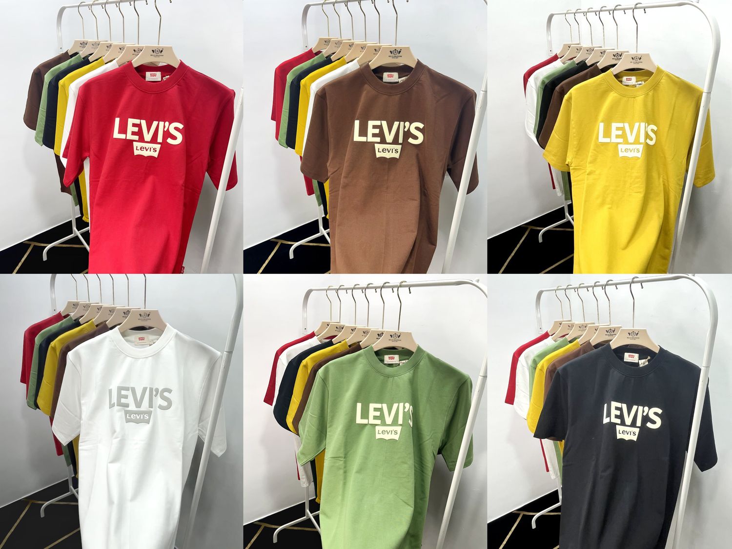 LEVIS Premium Quality Round Neck Half Sleeve Men&#39;s T-shirt - 52 Pc