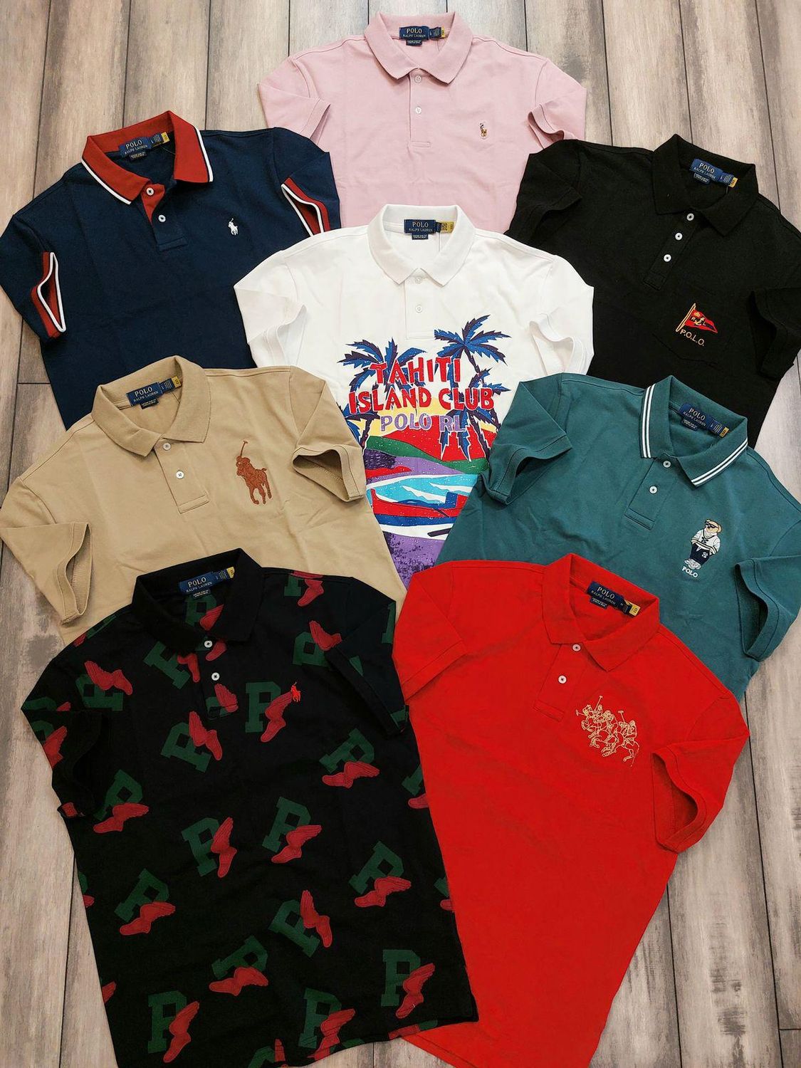 Ralph Lauren Premium Quality Collar Neck Half Sleeve Men’s Polo T-Shirts - 60 Pc