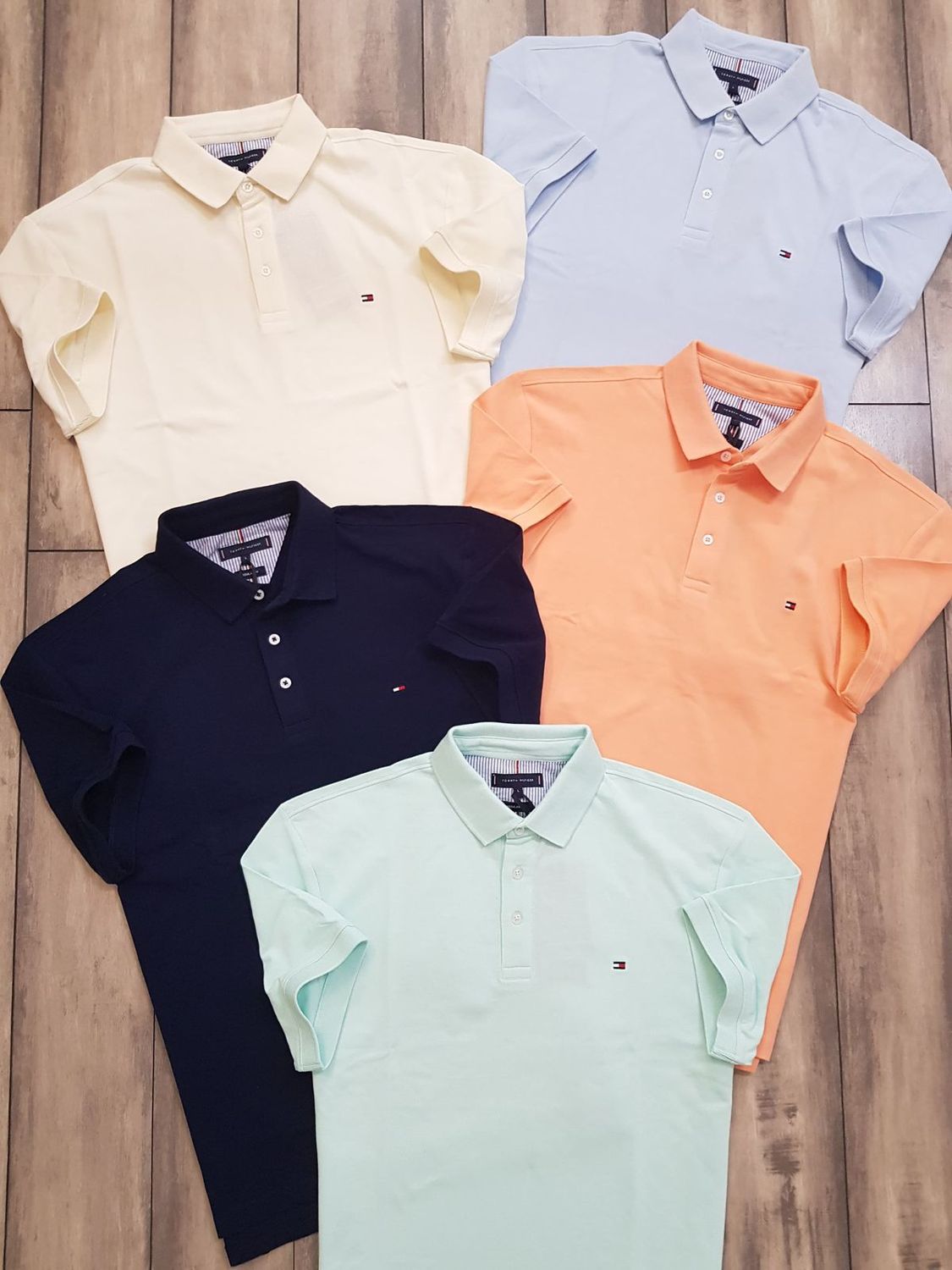 Tommy Premium Quality Cotton Collar Neck Half Sleeve Men’s Polo T-Shirts - 45 Pc