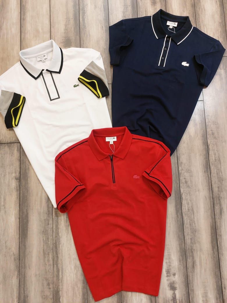 Men&#39;s Branded Premium Quality Collar Neck Half Sleeve Polo T-shirt - 46 Pc