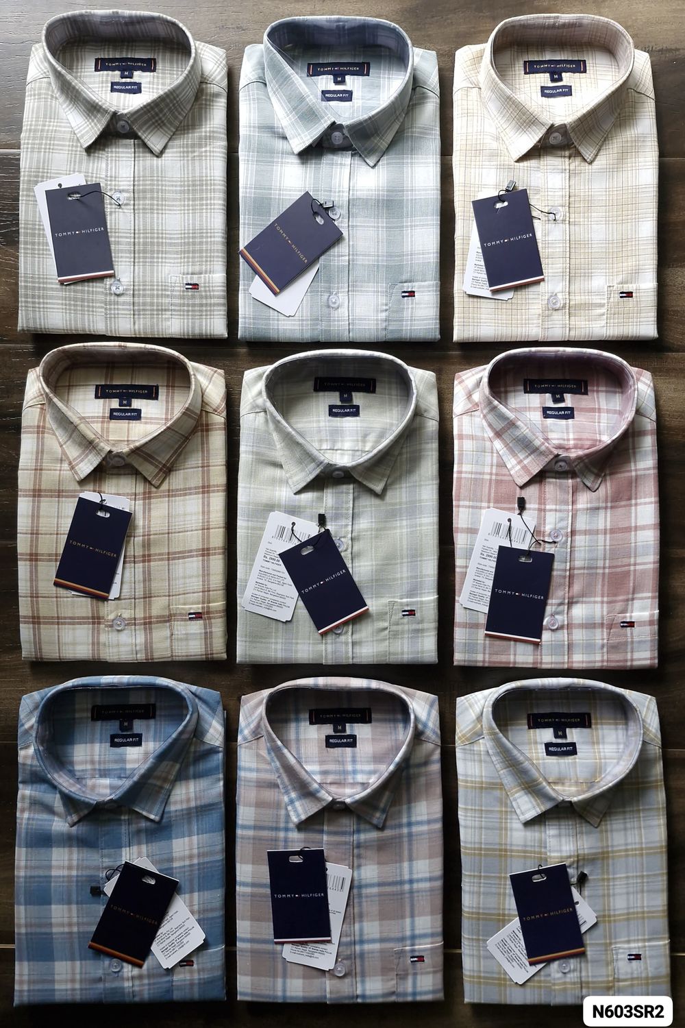 TOMMY HILFIGER Premium Quality Linen Chax Full Sleeve Men&#39;s Shirt - 38 Pc