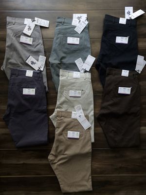 ​Us Polo Assn Premium Quality Cotton Twill Lycra Regular Fit Men&#39;s Chinos - 46 Pc