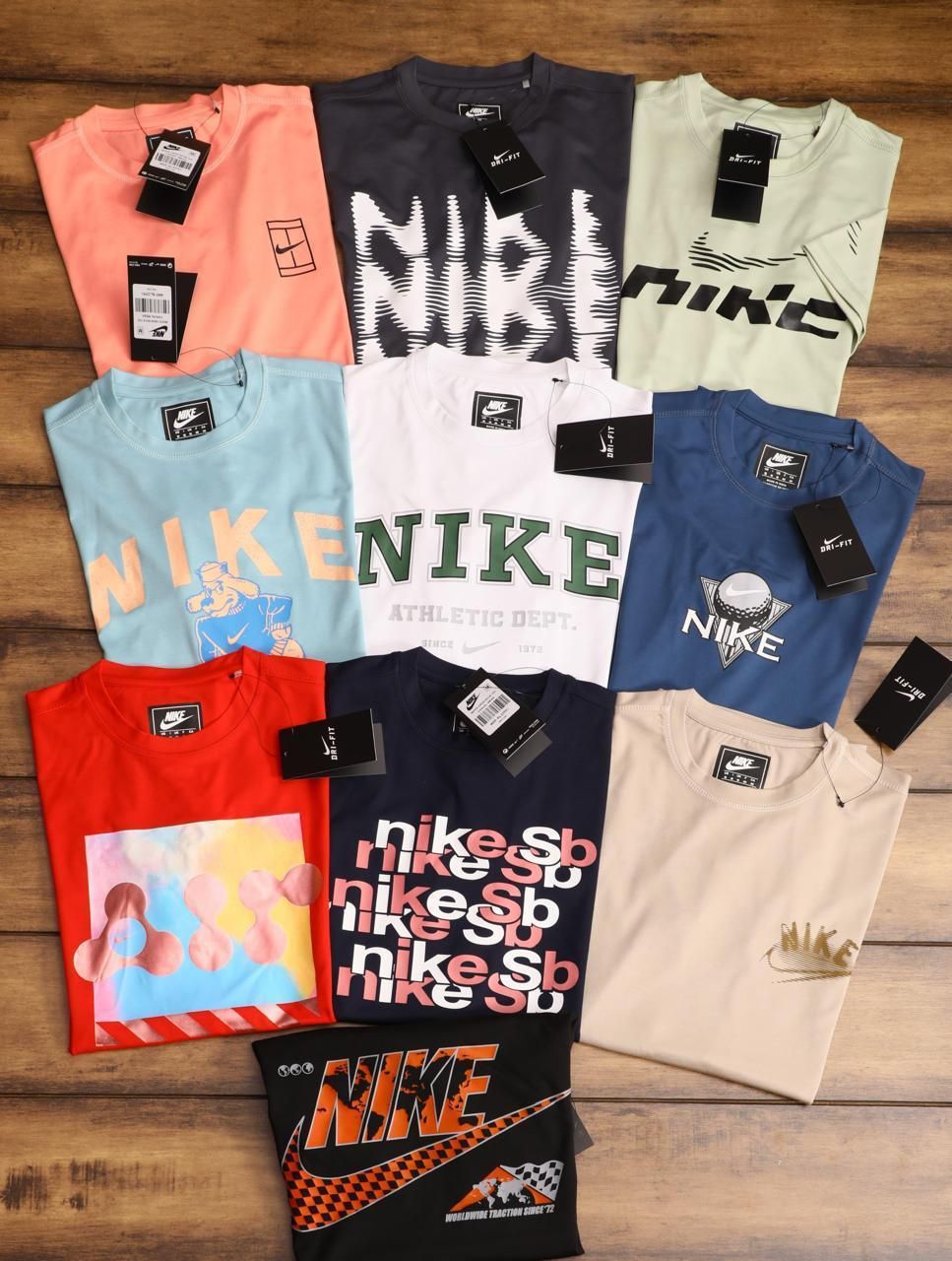 NIKE Premium Quality Round Neck Half Sleeve Men&#39;s T-shirt - 43 Pc