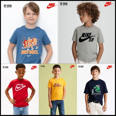 NIKE Premium Quality Cotton Round Neck Half Sleeve Kids t-shirt - 52 Pc