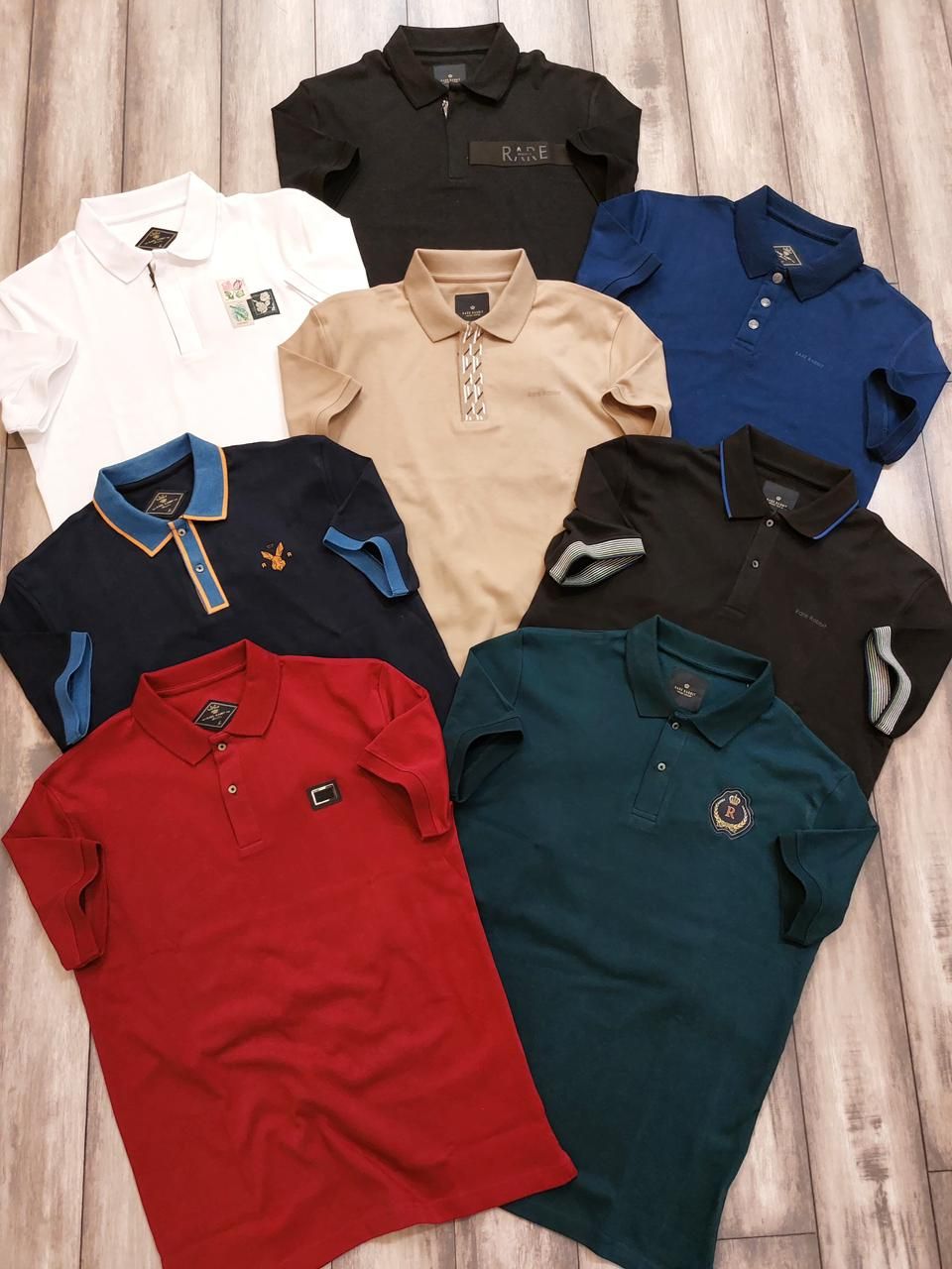 Rare Rabbit Premium Quality Collar Neck Half Sleeve Men&#39;s T-shirt - 68 Pc