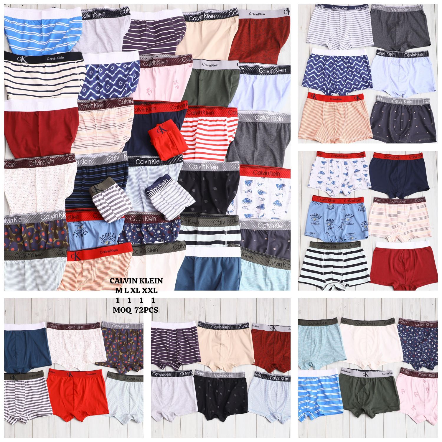 ​CALVIN KLEIN Premium Quality Cotton Lycra Men&#39;s Trunks - 72 Pc