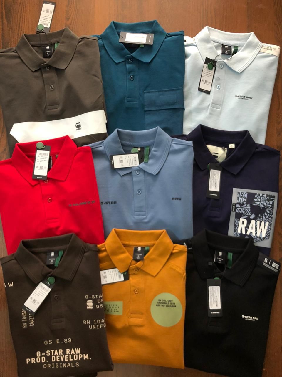 ​G star Premium Quality Collar Neck Half Sleeve Men&#39;s Polo T-shirt - 75 Pc