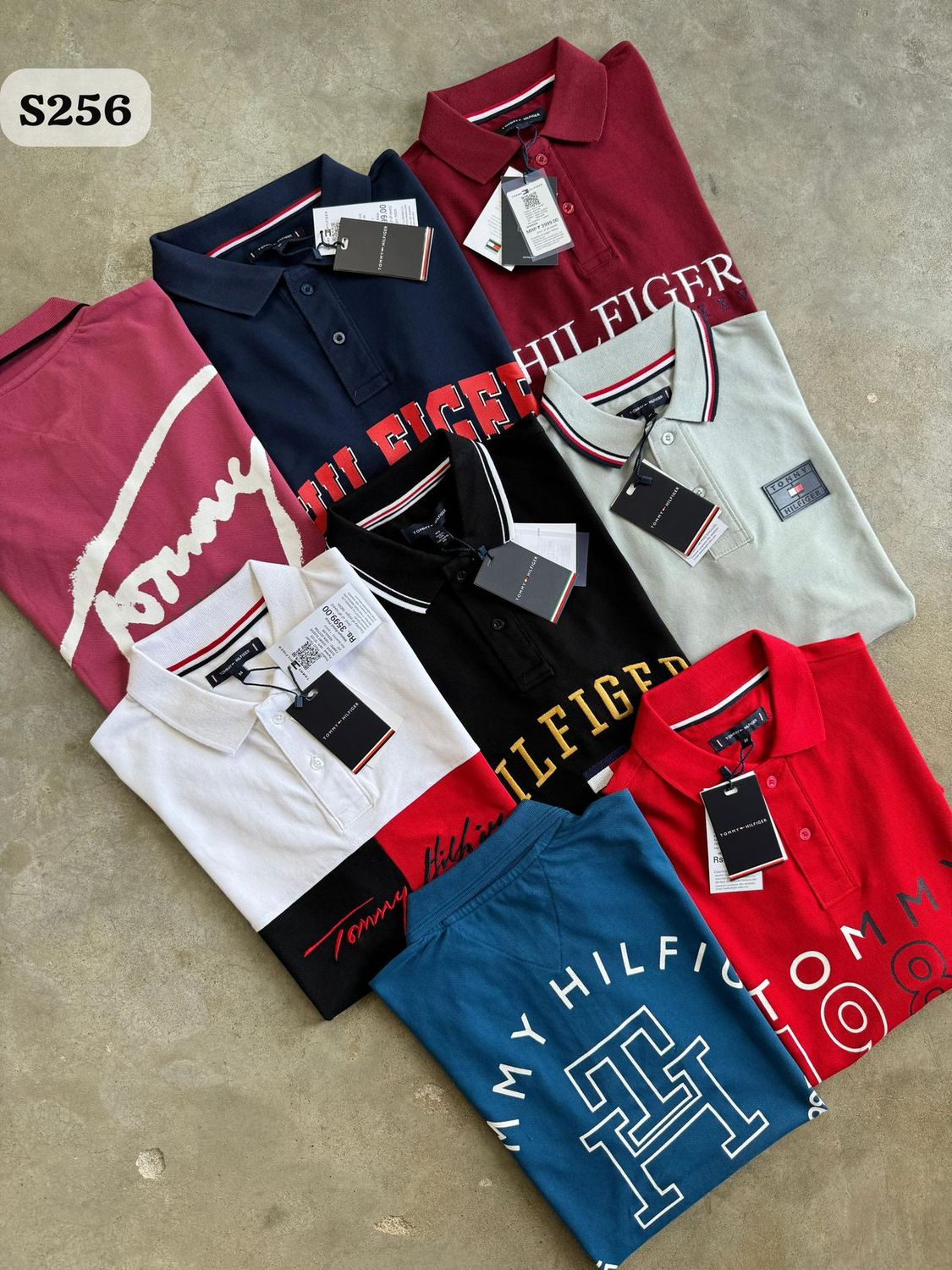 Tommy Hilfiger Premium Quality Collar Neck Half Sleeve Men&#39;s T-shirt - 72 Pc