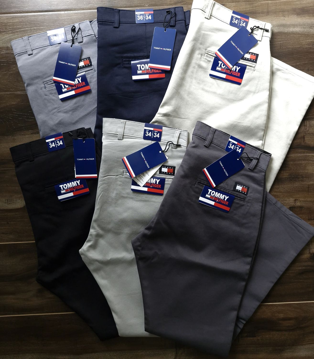 Tommy Premium Quality Cotton Lycra Slim Fit Men&#39;s Pant - 45 Pc