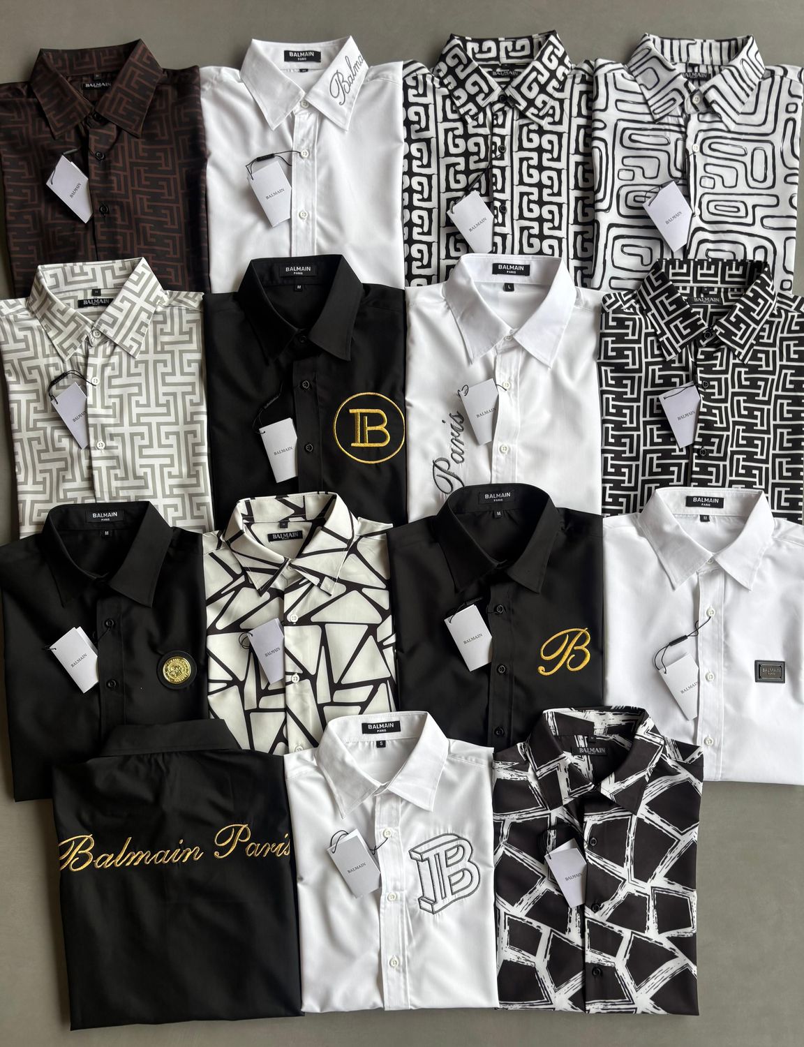 ​BALMAIN Premium Quality Collar Neck Full Sleeve Men&#39;s Shirt - 130 Pc