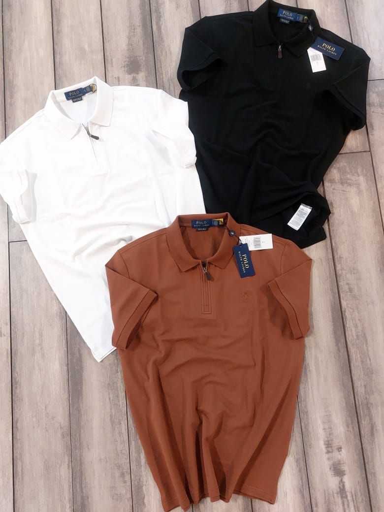 Ralph Lauren Premium Quality Collar Neck Half Sleeve Men&#39;s Polo T-shirt - 46 Pc