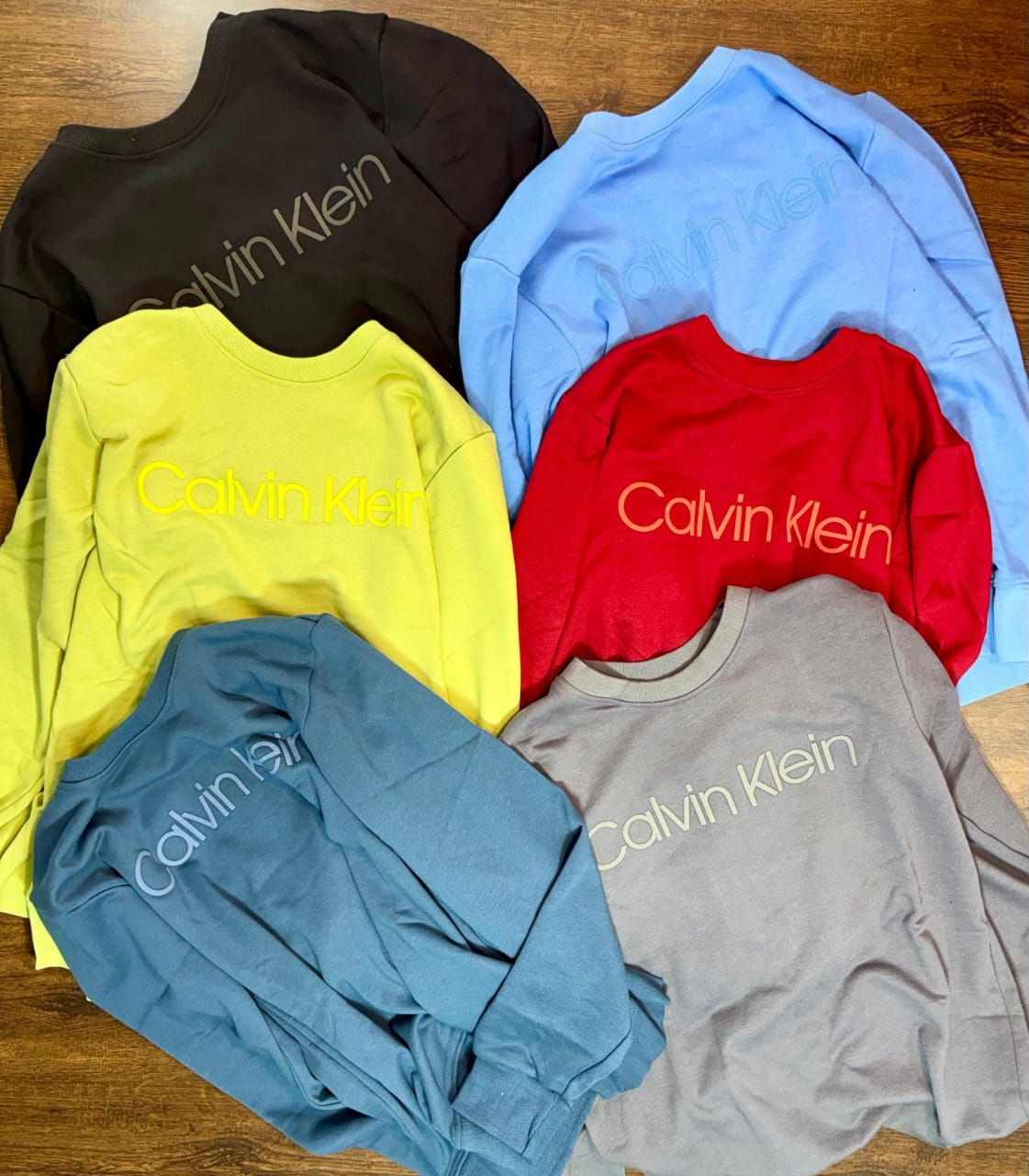 ​Calvin Klein Premium Quality Cotton Round Neck Full Sleeve Men&#39;s T-shirt - 32 Pc