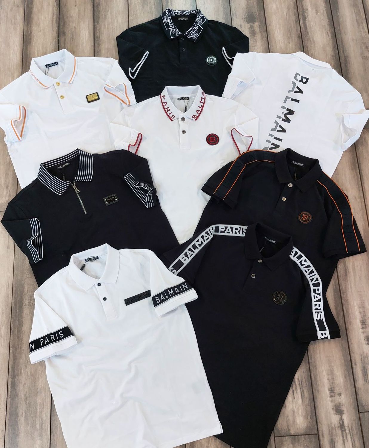 Balmain Premium Quality Collar Neck Half Sleeve Men&#39;s Polo T-shirt - 60 Pc