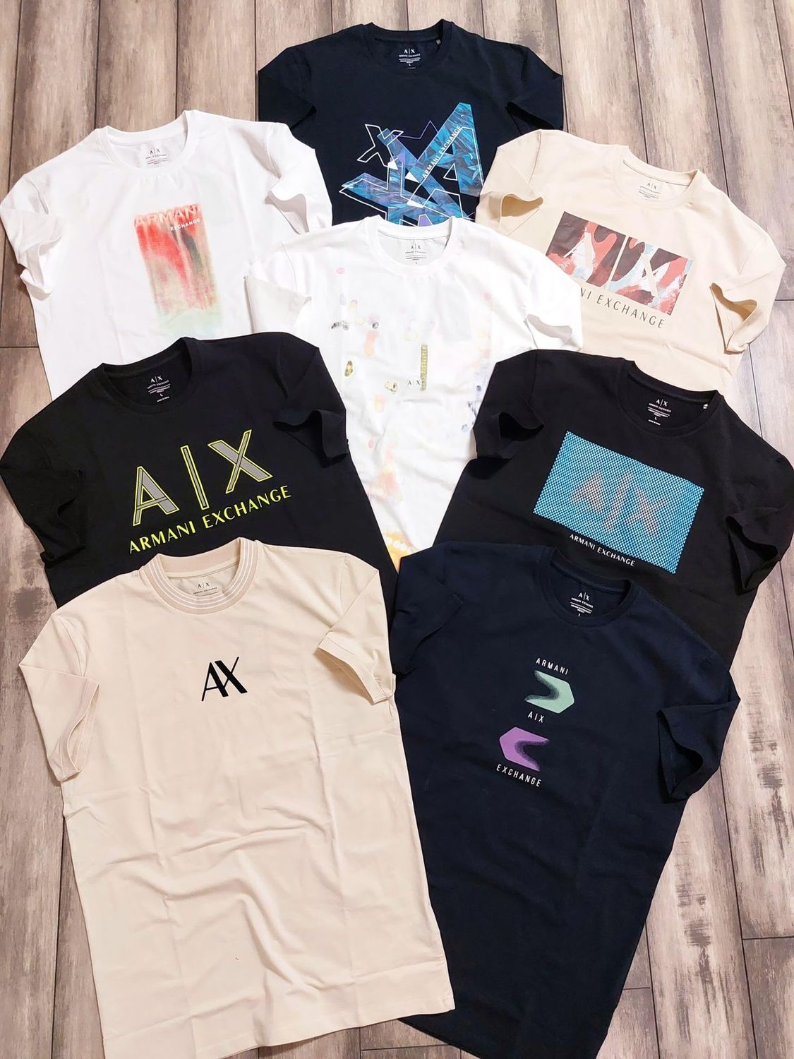 ​Armani Exchange Premium Quality Cotton Round Neck Half Sleeve Men&#39;s T-shirt - 68 Pc