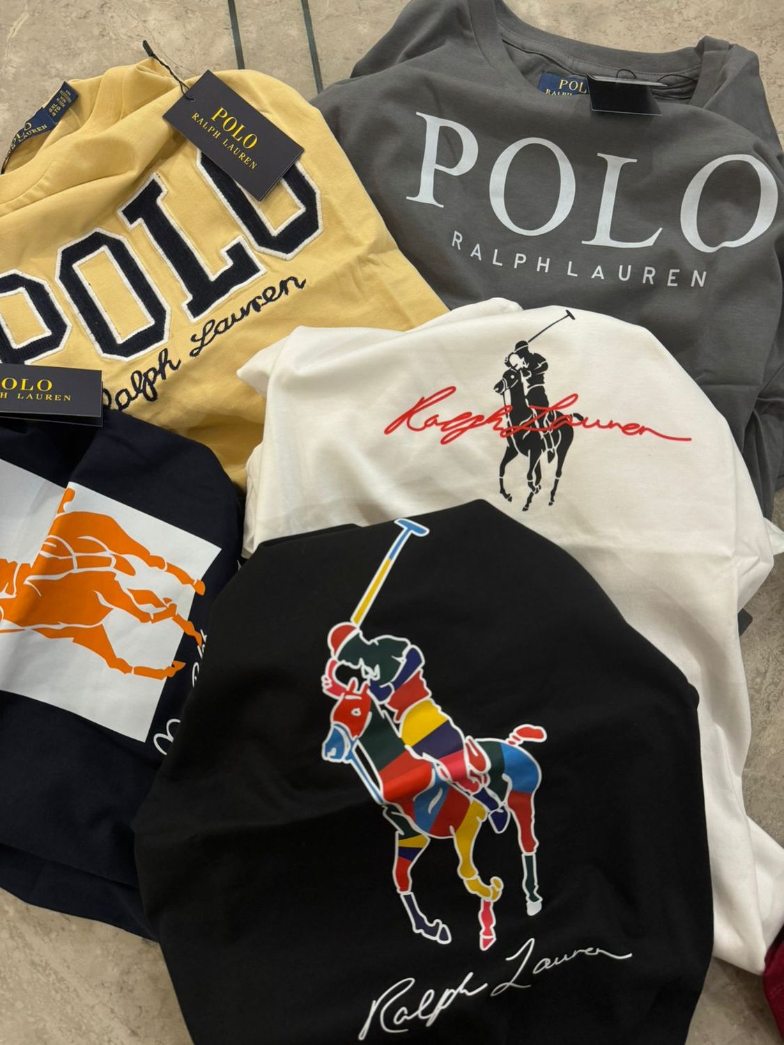 RALPH LAUREN ( BIG SIZE ) Premium Quality Crew Neck Half Sleeve Men&#39;s T-shirt - 45 Pc