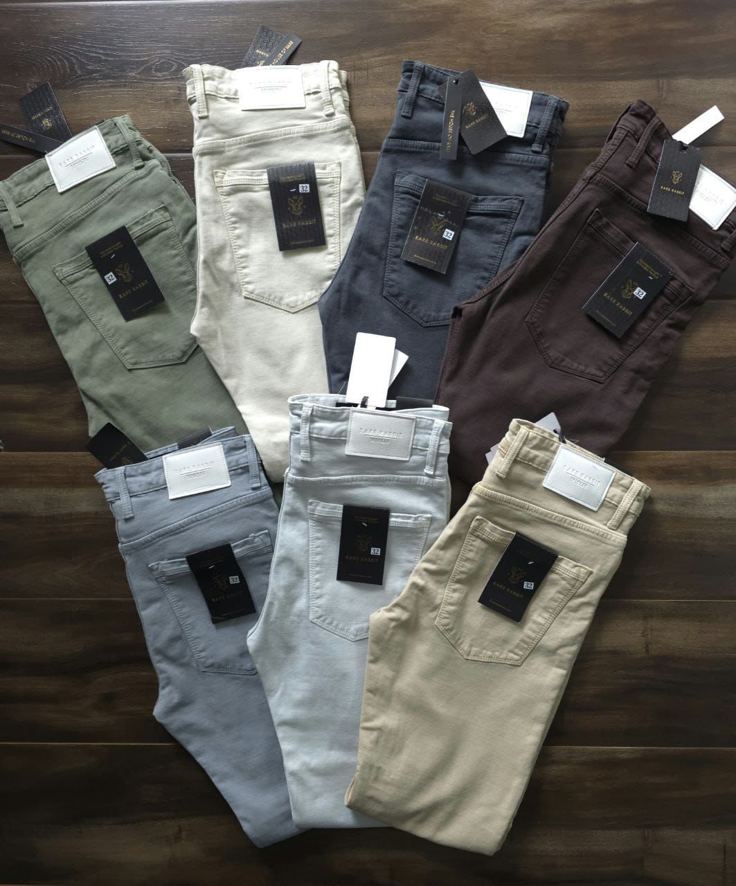 RARE RABBIT Premium Quality Ab=nkel Length Brand Fit Men&#39;s Jeans - 51 Pc