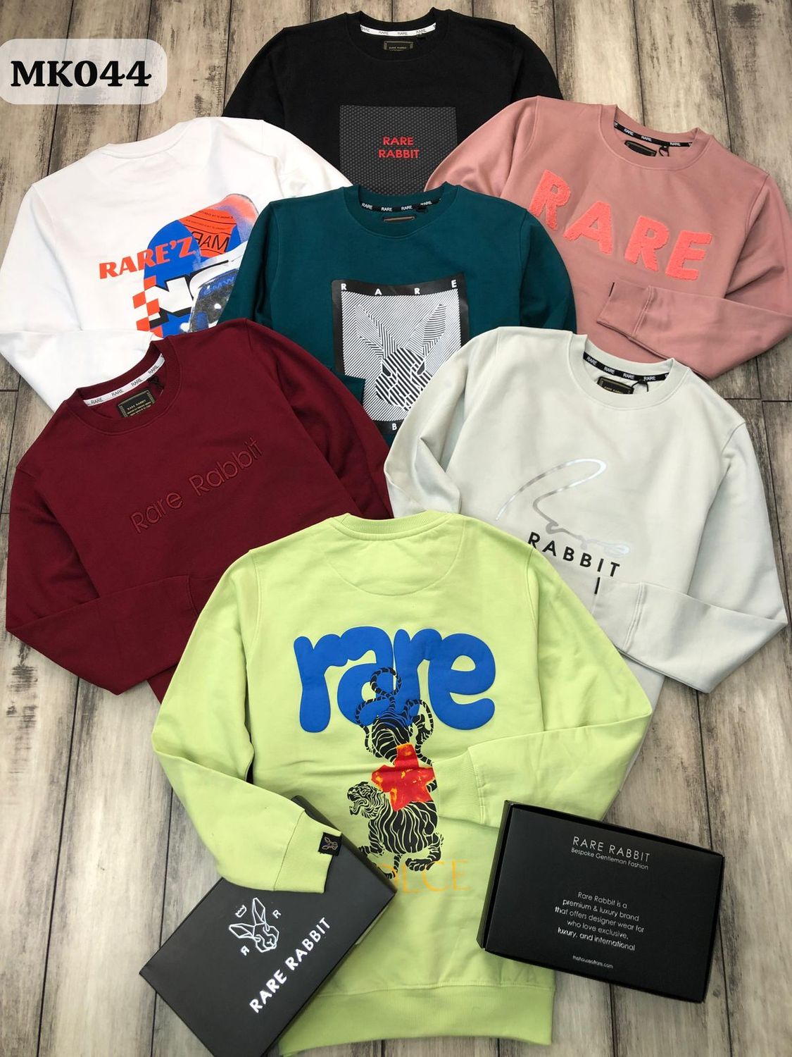 Rare rabbit Premium Quality Cotton Round Neck Full Sleeve Men&#39;s Pullovers Sweatshirt -  62 Pc