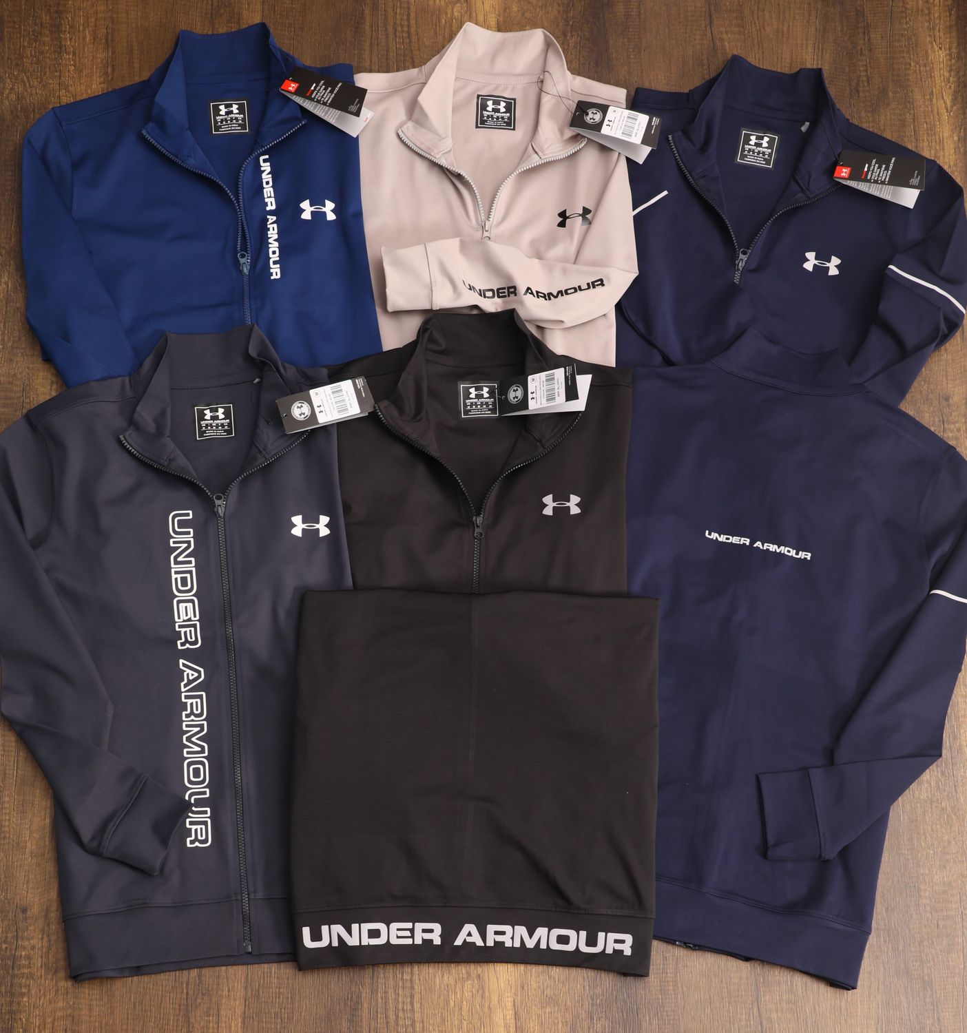 Underarmour Premium Quality 4way Lycra Ultra Soft Full Open Hi Neck Men&#39;s Upper - 25 Pc