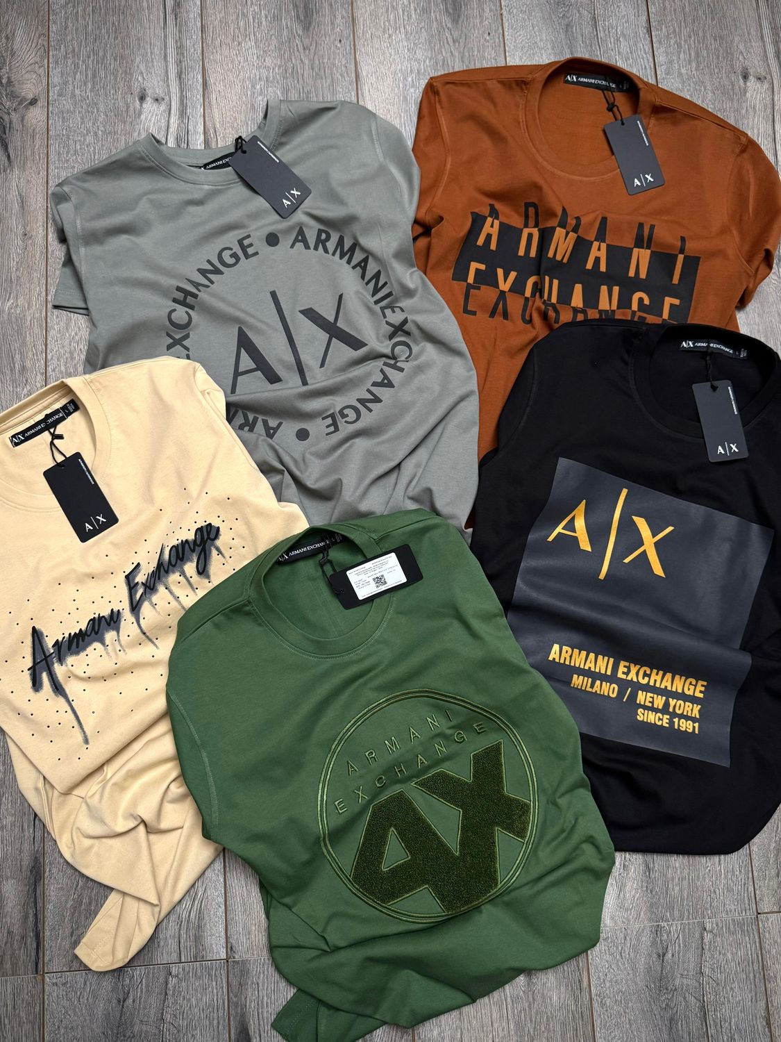 ​ARMANI EXCHANGE Premium Quality Cotton Crew Neck Half Sleeve Men&#39;s T-shirt - 43 Pc