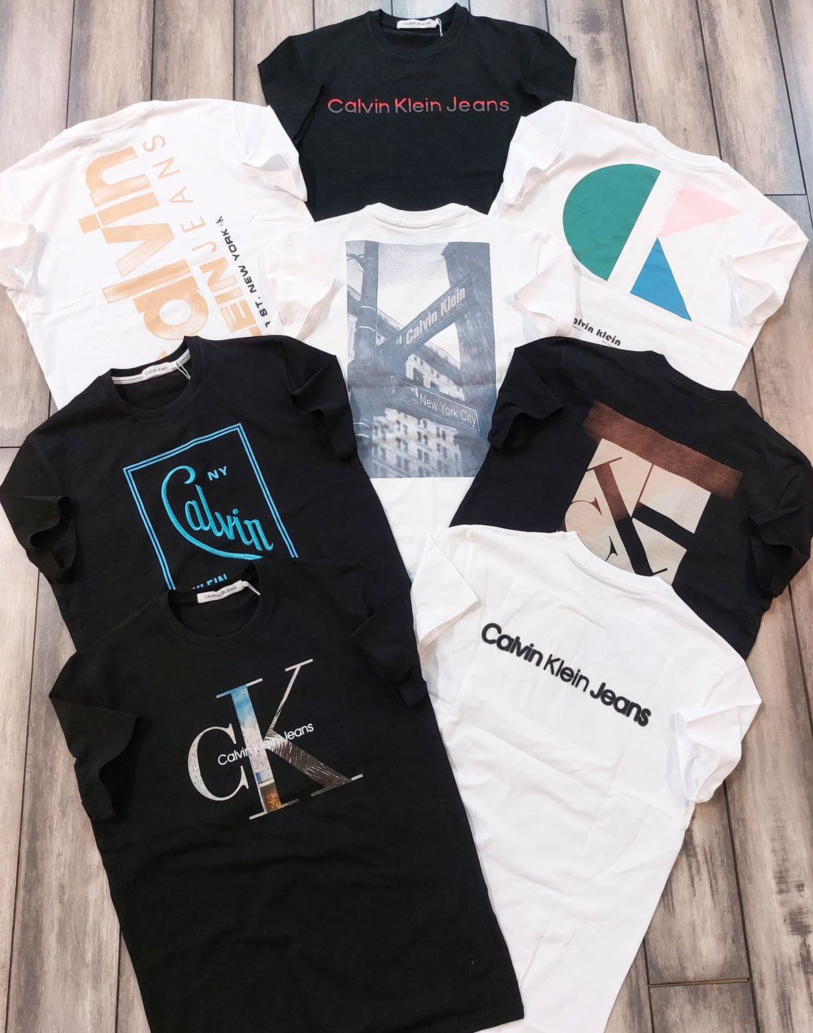 ​Calvin Klein Premium Quality Cotton Round Neck Half Sleeve Men&#39;s T-shirt - 68 Pc